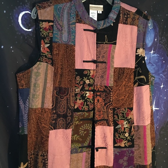 Coldwater Creek Tops - Coldwater Creek Patchwork Vest